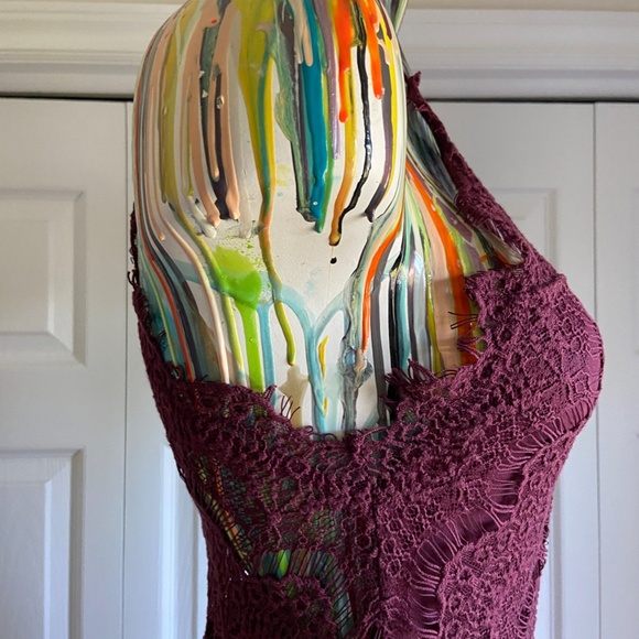 Intimately Free People She's Got It, Lace Slip Dress, Size Medium - Picture 8 of 16